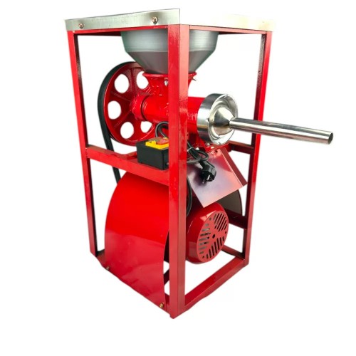 Masina Tocat Carne Nr.32 German Meister cu motor electric 1,3 kw ,Palnie pentru carnati ,platforma inox,buton start stop