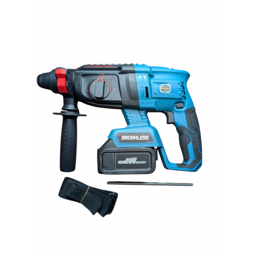 TRUSA 4 PIESE CU ACUMULATORI, GERMAN MEISTER, ROTOPERCUTOR, POLIZOR UNGHIULAR, AUTOFILETANTA CU PERCUTIE, MASINA IMPACT 2 IN 1