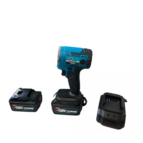 Trusa 8 in 1 German Meister, 128V 8AH cu 2 Acumulatori, Scule Interschimbabile+2 discuri de taiat metal, un disc de taiat lemn, un disc de taiat beton, un set de manusi si o pereche de ochelari