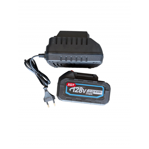 Trusă 5 unelte German Meister cu nivelă laser, 128V, 8Ah: rotopercutor, bormașină, pistol impact, flex